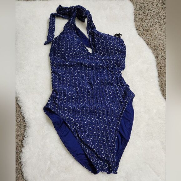 TRINA TURK ADELINA ASYMMETRICAL MAILLOT ONE PIECE BATHING SUIT size 6 - Picture 7 of 10
